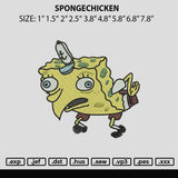 Spongechicken Embroidery File 6 sizes
