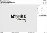 Spooky Mama Spider Embroidery File 6 size
