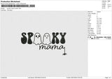 Spooky Mama Spider Embroidery File 6 size