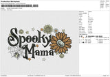 Spooky mama spider v3 Embroidery File 6 size