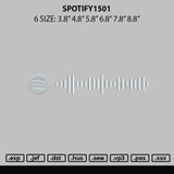 Spotify1501 Embroidery File 6 sizes