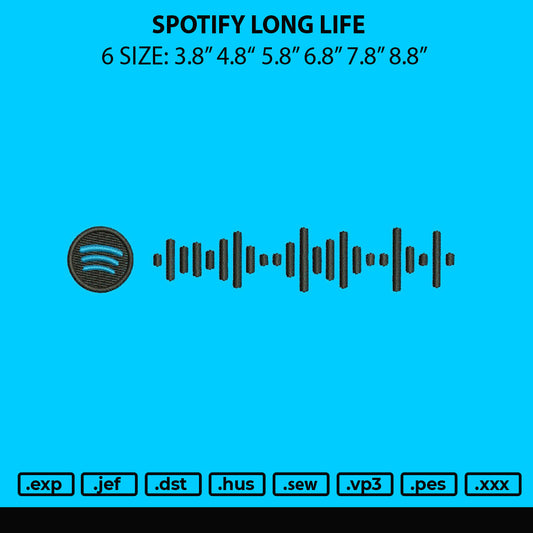 Spotify Long Life Embroidery