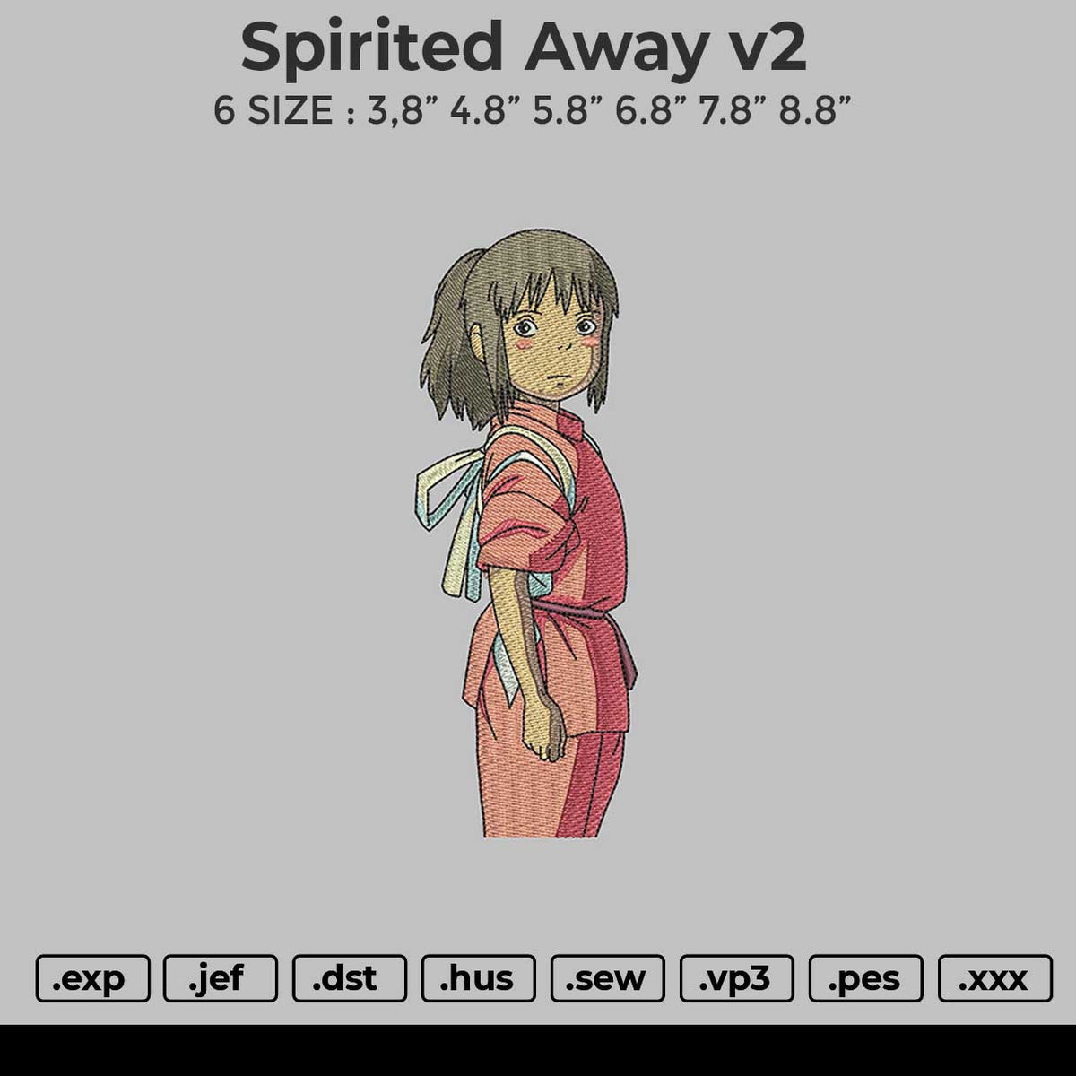 Spirited Away V2 Embroidery