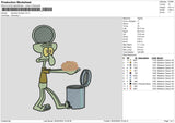 Squid Brain Embroidery File 6 sizes