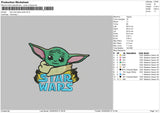 Star Wars Baby Yoda Embroidery