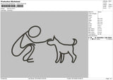 stickman Embroidery File 4 size