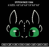 Stitch Face 1506 Embroidery File 6 sizes