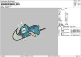 Stitch Swoosh 1901 Embroidery File 6 sizes