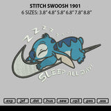 Stitch Swoosh 1901 Embroidery File 6 sizes