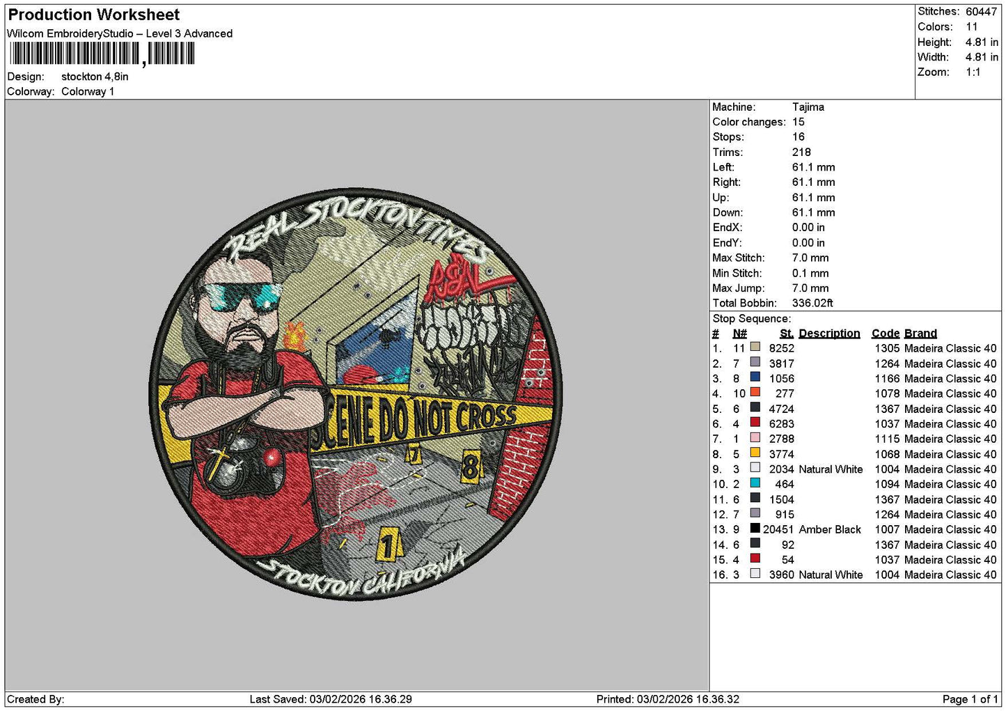 Stocktoncircle Embroidery File 6 sizes