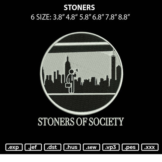 Stoners Embroidery File 6 sizes