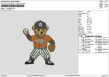 Bear Sport 01 Embroidery File 6 sizes
