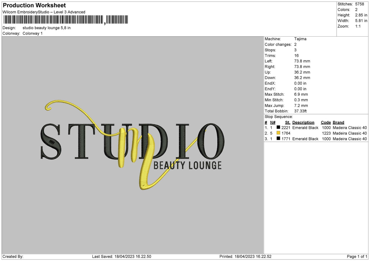 Studio Beauty Embroidery
