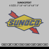 Sunocotext Embroidery File 6 sizes