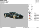 Supercar Embroidery