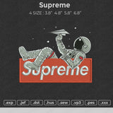 Supreme astronaut Embroidery