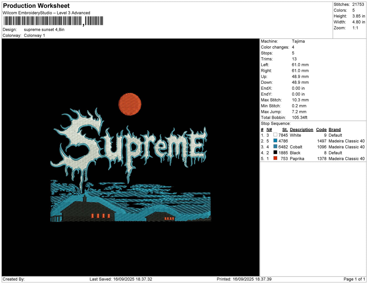 Supreme Sunset