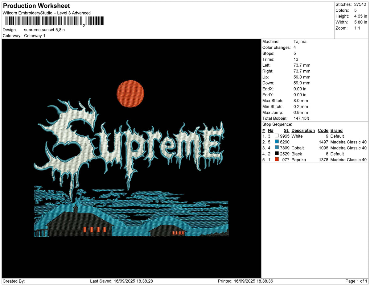 Supreme Sunset