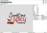 Spicytext 2410 Embroidery File 6 sizes