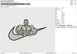 Swoosh Male Bodybuilding Embroidery