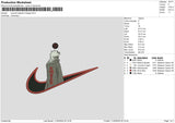 Swoosh Kakashi1103 Embroidery File 6 sizes