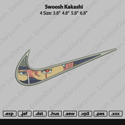 Swoosh Kakashi Embroidery