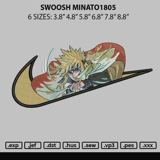 Swoosh Minato1805 Embroidery File 6 sizes