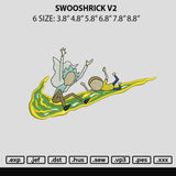 Swooshrick V2 Embroidery File 6 sizes