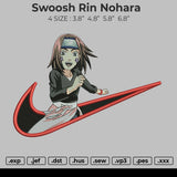 Swoosh Rin Nohara Embroidery File