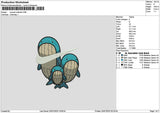 Swoosh Wailords Embroidery File 6 sizes