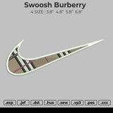 Swoosh Burberry Embroidery
