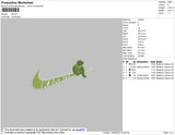 Swoosh Kermit Embroidery