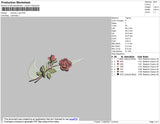Swoosh Rose 002 Embroidery