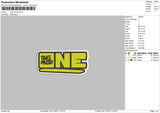 Take One Embroidery File 6 sizes