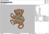 Bear1903 Embroidery File 6 sizes