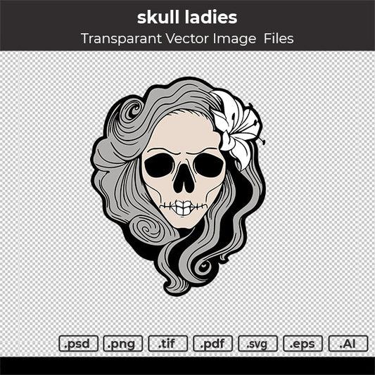 SKULL LADIES VECTOR