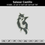 Cat Patch Embroidery design File 6 sizes