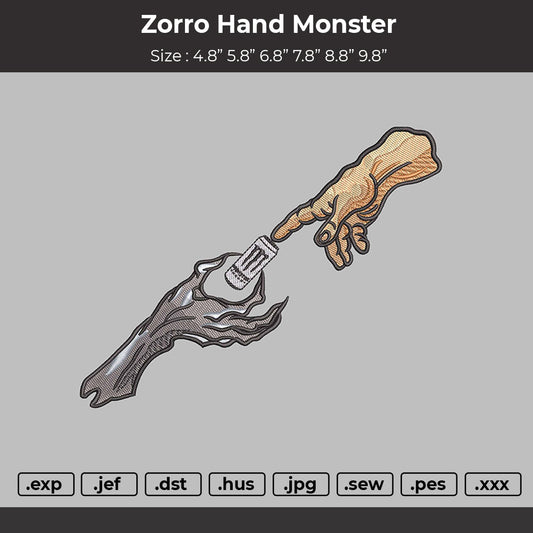 Zoro Hands Monster Embroidery File