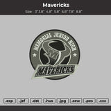 Mavericks Embroidery Design File