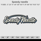 Speedy Needle Embroidery File 6 size