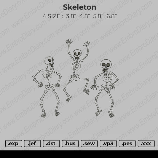 skeleton Embroidery