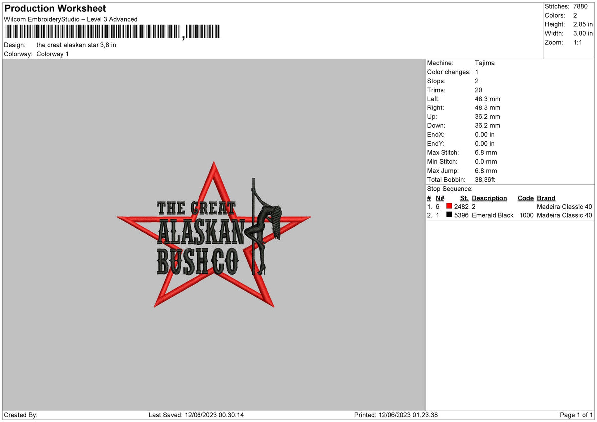 The Great Alaskan Embroidery 2 Files