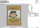 Doctortext Embroidery File 6 sizes