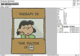 Doctortext Embroidery File 6 sizes