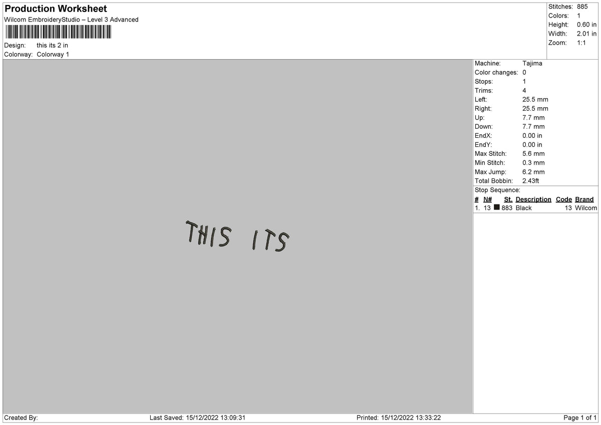 Text Separated Embroidery 4 Files