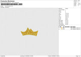 Tiara Frog Hand Embroidery File 6 size