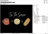 Tt Season V5 Embroidery File 6 sizes
