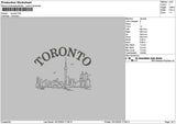 Torontoline Embroidery File 6 sizes