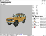 Toyota Car Embroidery File 4 size