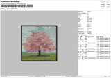 Tree Square Embroidery File 6 sizes